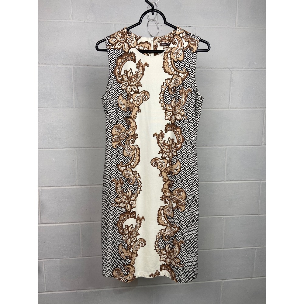 J.McLaughlin Devon‎ Bainbridge Paisley Dress Sleeveless Sheath Party Elegant M